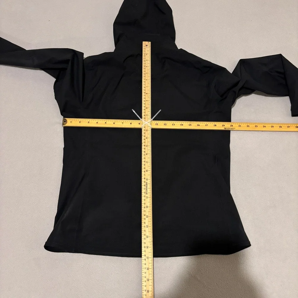 Uniqlo Blocktech Parka Mens Medium Black Waterproof Windproof Hooded Jacket - Picture 6 of 6